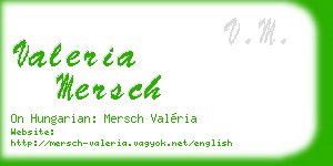 valeria mersch business card