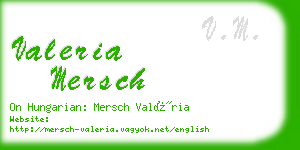 valeria mersch business card